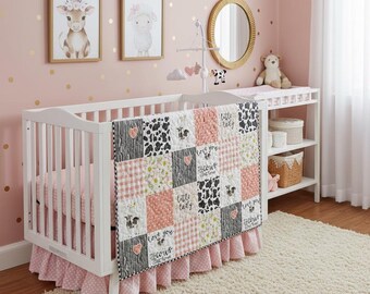 Handmade Little Lady Quilt/Blanket/Playmat 35x42
