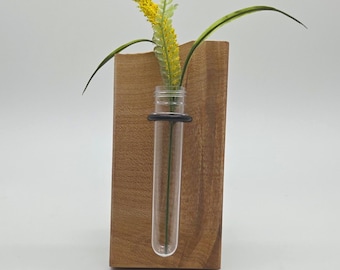 Handmade Wood Wall Sconce | Plant Propagation Station