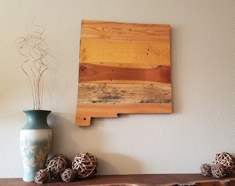 New Mexico State Sign - Reclaimed Wood - Pallet Sign - Rustic Home Decor - Wall Art