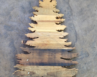 Reclaimed Wood Evergreen Trees, Rustic Christmas Decor, Woodland Accents, Pick Height