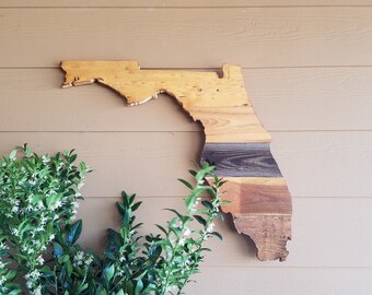 Florida State Sign - Reclaimed Wood - Pallet Sign - Rustic Home Decor - Wall Art