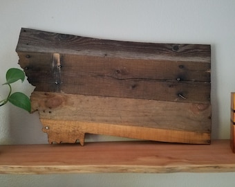 Montana State Sign - Reclaimed Wood - Pallet Sign - Rustic Home Decor - Wall Art