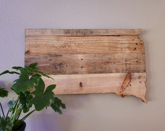 South Dakota State Sign - Reclaimed Wood - Pallet Sign - Rustic Home Decor - Wall Art