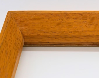 Vintage Red Oak Wood Picture Frame 17 x 19.5 | Solid Wood | Natural Finish