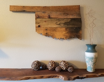 Oklahoma State Sign - Reclaimed Wood - Pallet Sign - Rustic Home Decor - Wall Art