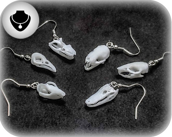 Etsy skull shop earrings
