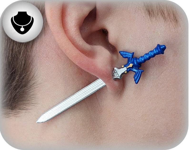 Zelda Master Sword Earrings 3D Printed Legend of Zelda Etsy