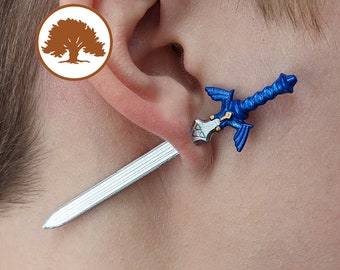Zelda Master Sword Earrings | 3D Printed | Legend of Zelda