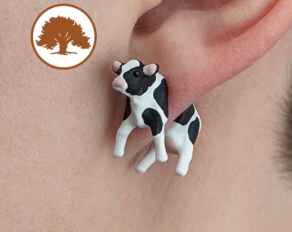Cow earrings sale