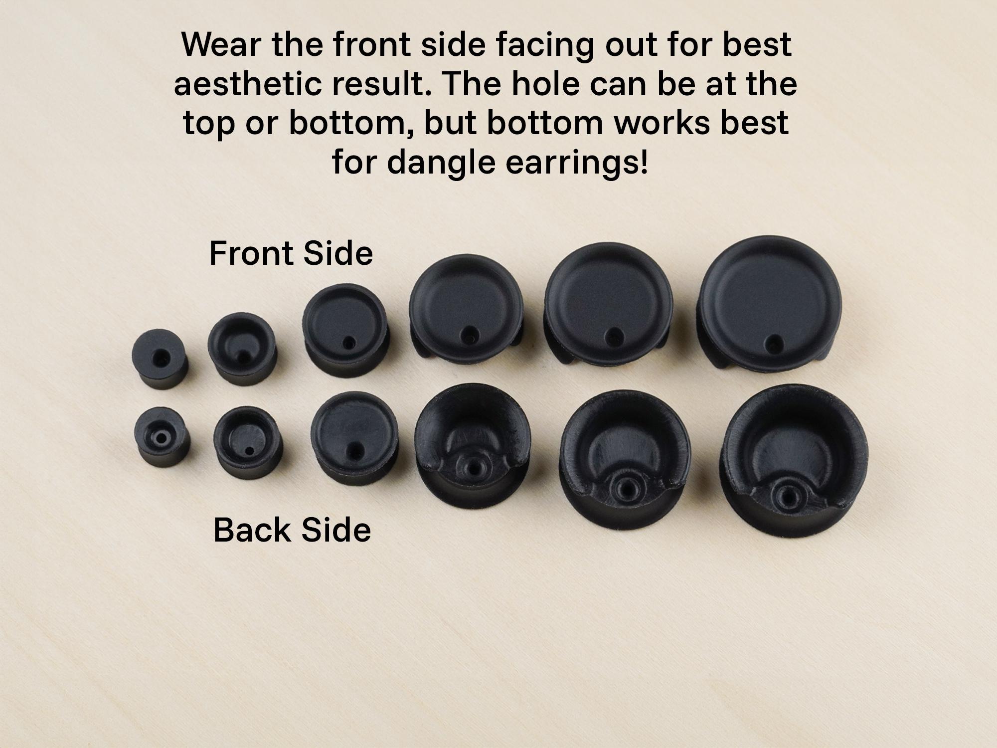 10 Bouchons En Silicone Noir Pour Attache De Prothèse Dentaire - Laboratoire - Neufs