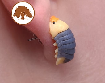 Rubber Ducky Isopod Earrings | 3D Printed