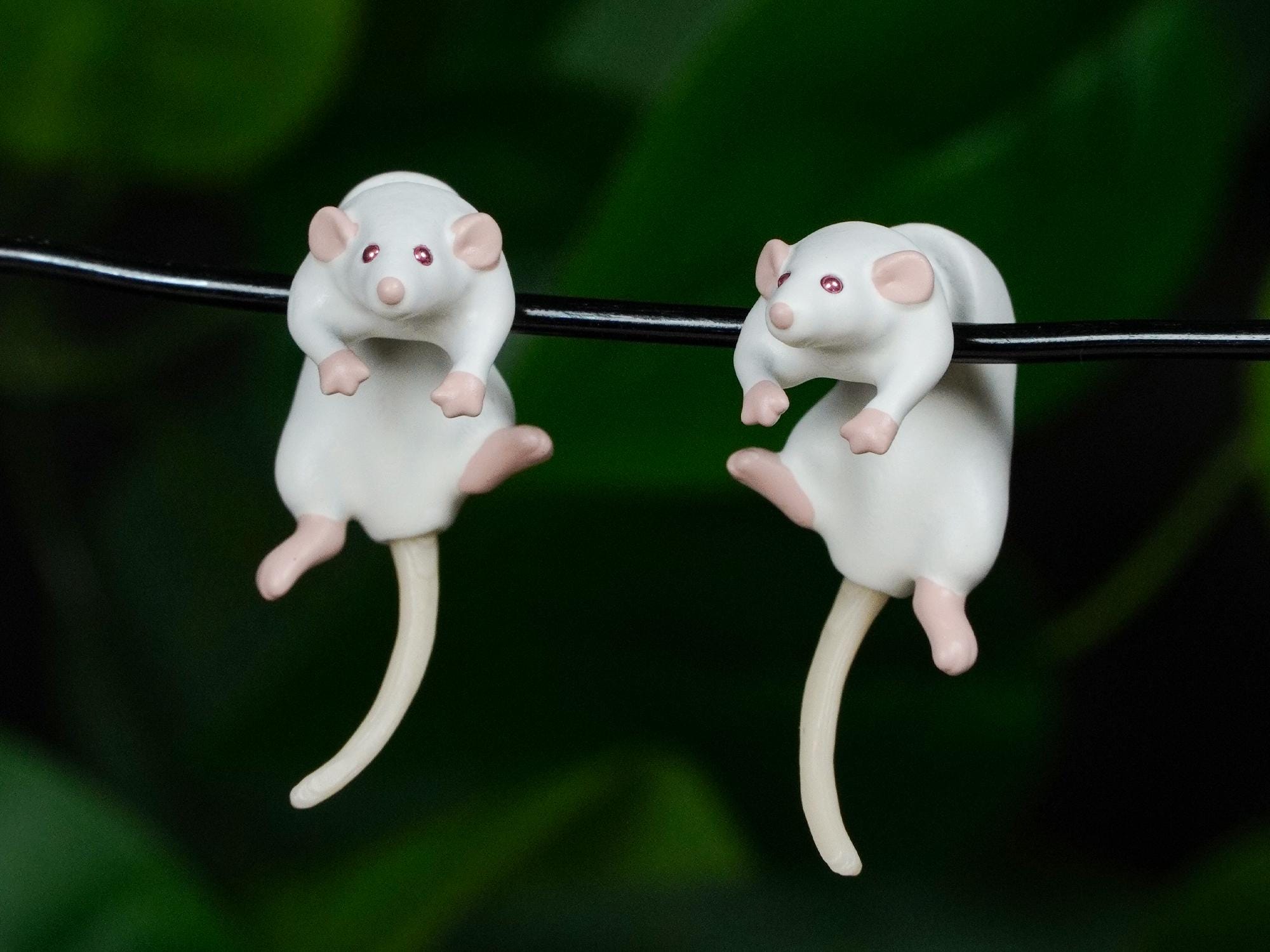 Hand Painted Rat Earrings | 3D Printed - Etsy