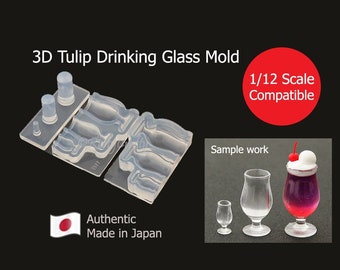 Silicone Mold, 1:12 Scale Miniature Round Transparent Jar Silicone Resin Casting...