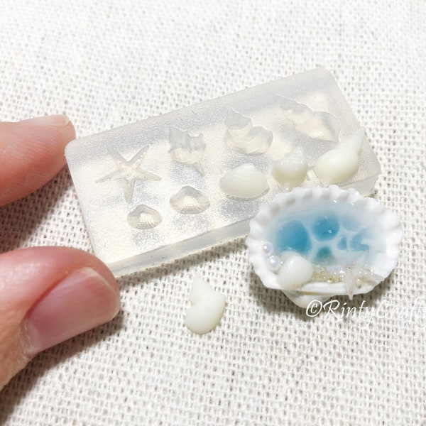 Miniature Sea Shells Silicone Mold
