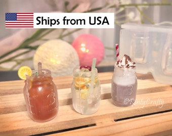 Silicone Mold 3D Mason Jar Glass Mold High Quality Silicone, for UV Resin, Epoxy, Made in Japan