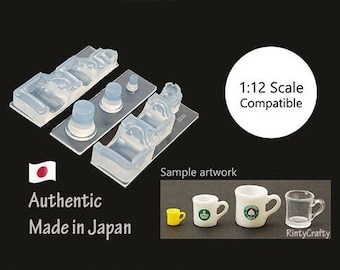 シリコンモールド 1:12 マグカップモールド カフェカップ コーヒー