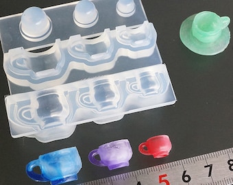Silicone Mold, 1:12 Scale Miniature Round Transparent Jar Silicone Resin Casting...