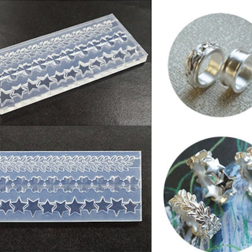 Silicone Mold Silver Ring Mold for Silver Clay Star Ring Etsy