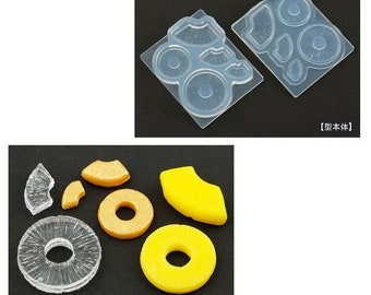 Silicone Mold Pineapple Slice Mold Sliced Fruits for Mojito and Fruit Punch Drinks High Quality For Clay / Resin / UV Resin/ Soap from Japan