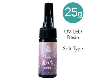 25g Padico UV-LED Uv Resin Soft Type Transparent Klar Premium Sterne Tropfen UV Resin No Yellowing Cures in Minuten aus Japan