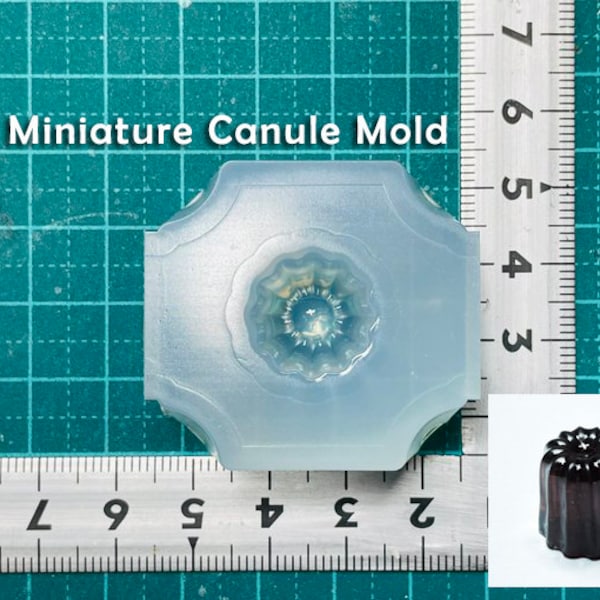 Moule en silicone, canule miniature, pour résine UV / pâte polymère - Fait main au Japon