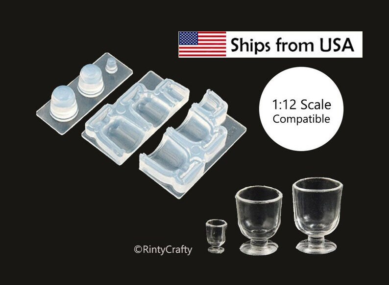 Silicone Resin Mold Drinking Wine Glass Goblet Cup Mold Etsy