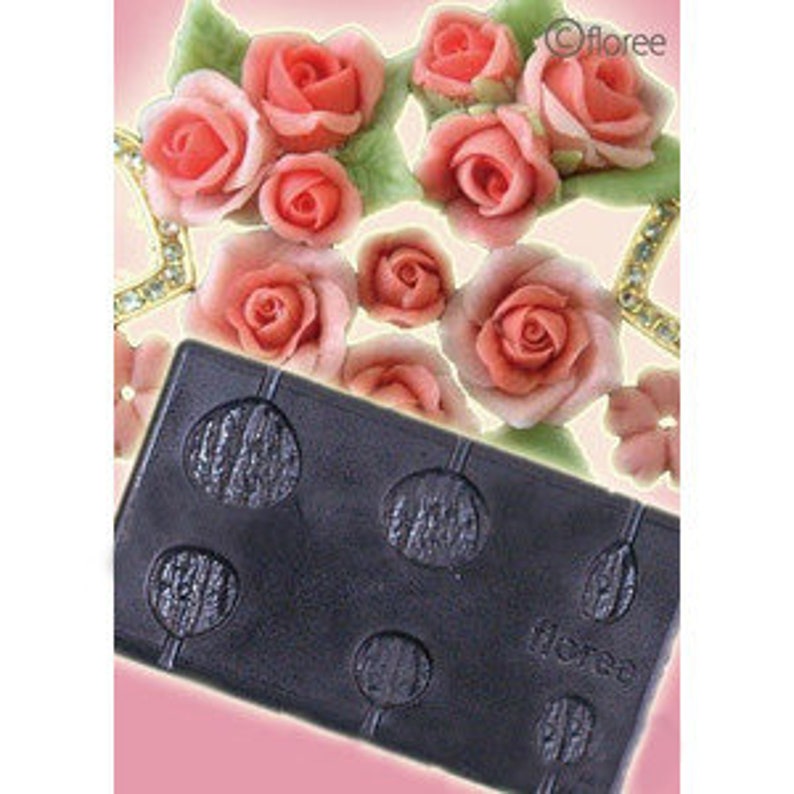 Clay Mold 3D Rose Mold Flower Petals Mold Flowers Mold. Rose Etsy