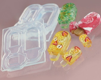 Stampo Per Ghiaccioli In Silicone 9 Cavità Con 50 Bastoncini – Senza BPA, Facile Da Sformare, Per Succo, Latte, Cioccolato (Verde) - 5