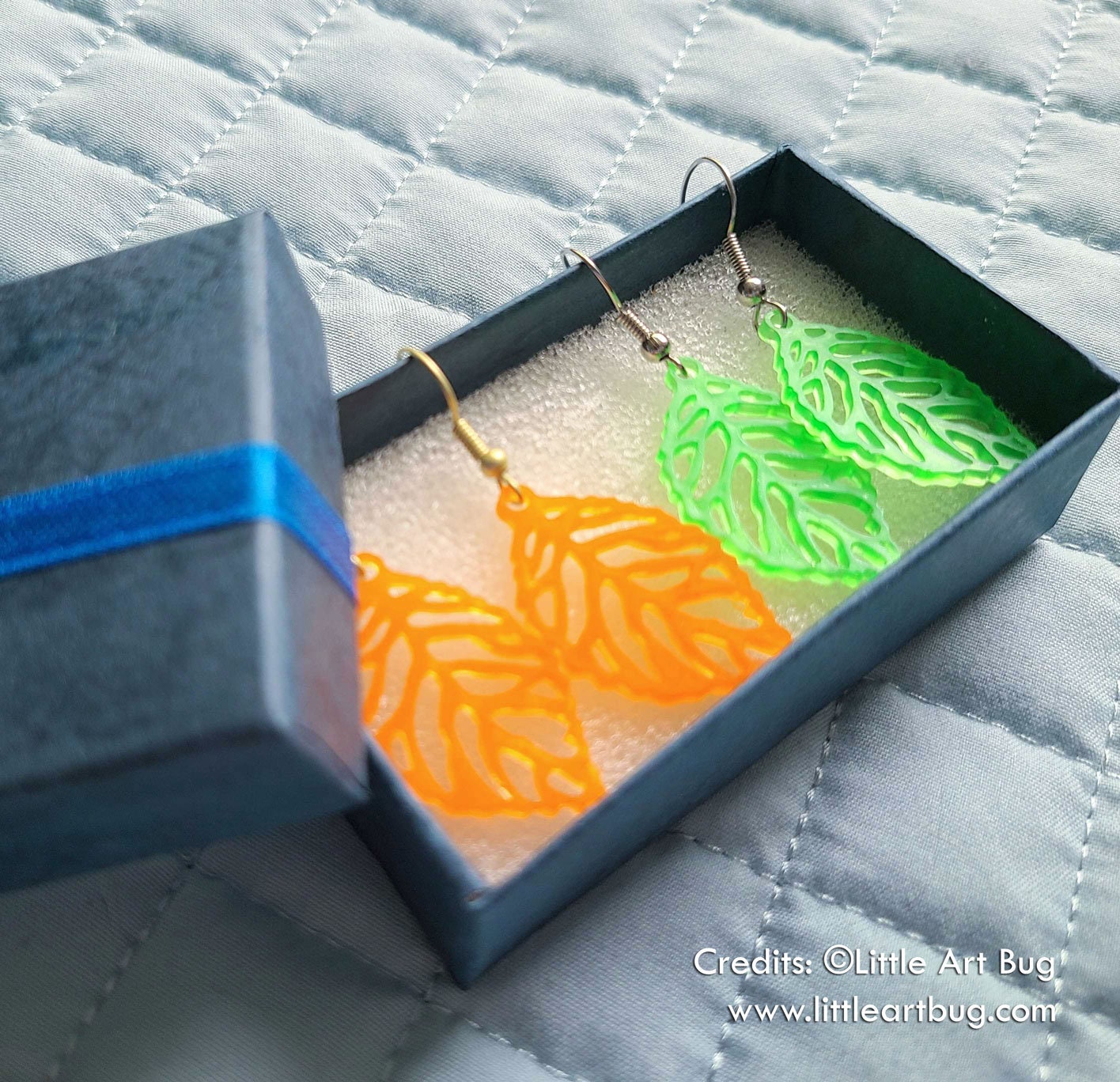 Small Leaf Shape Silicone Molds For Resin Jewelry Making - DIY Earring, Pendant Craft Molds, Food Safe Silicone - View #2