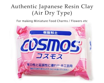 Japan Authentic Cosmos Clay (Air Dry Polymer Clay) 250g / 8.81 ounces for Making Fake sweets / Accessories / Jewelry / Flowers