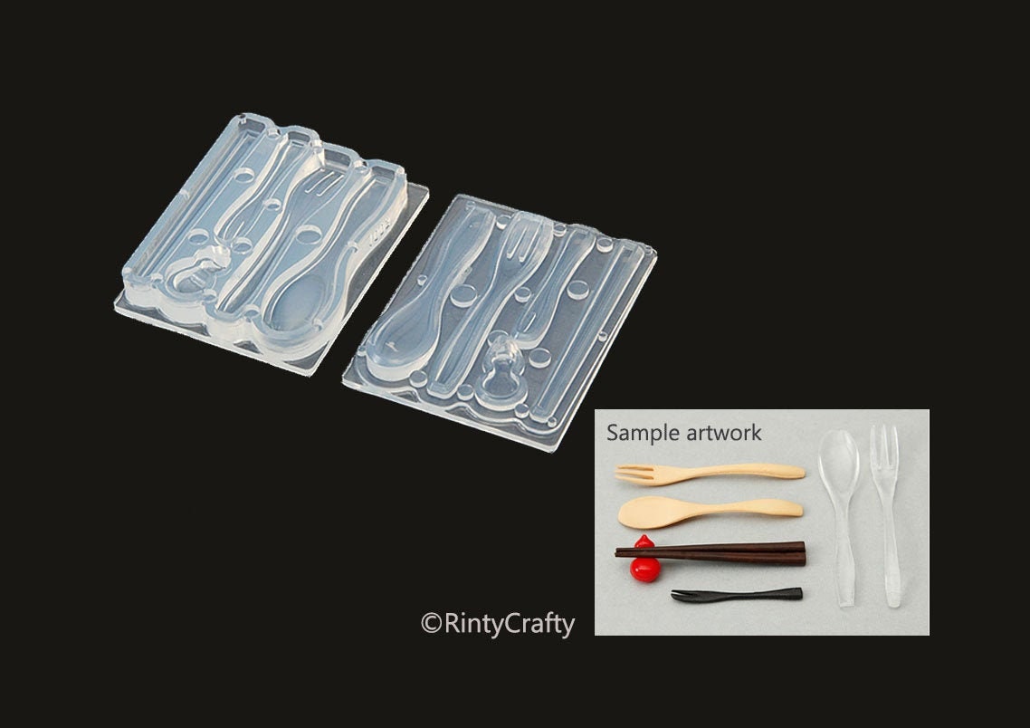 Silicone Mold Miniature Fork Spoon Mold Chopsticks Mold Etsy