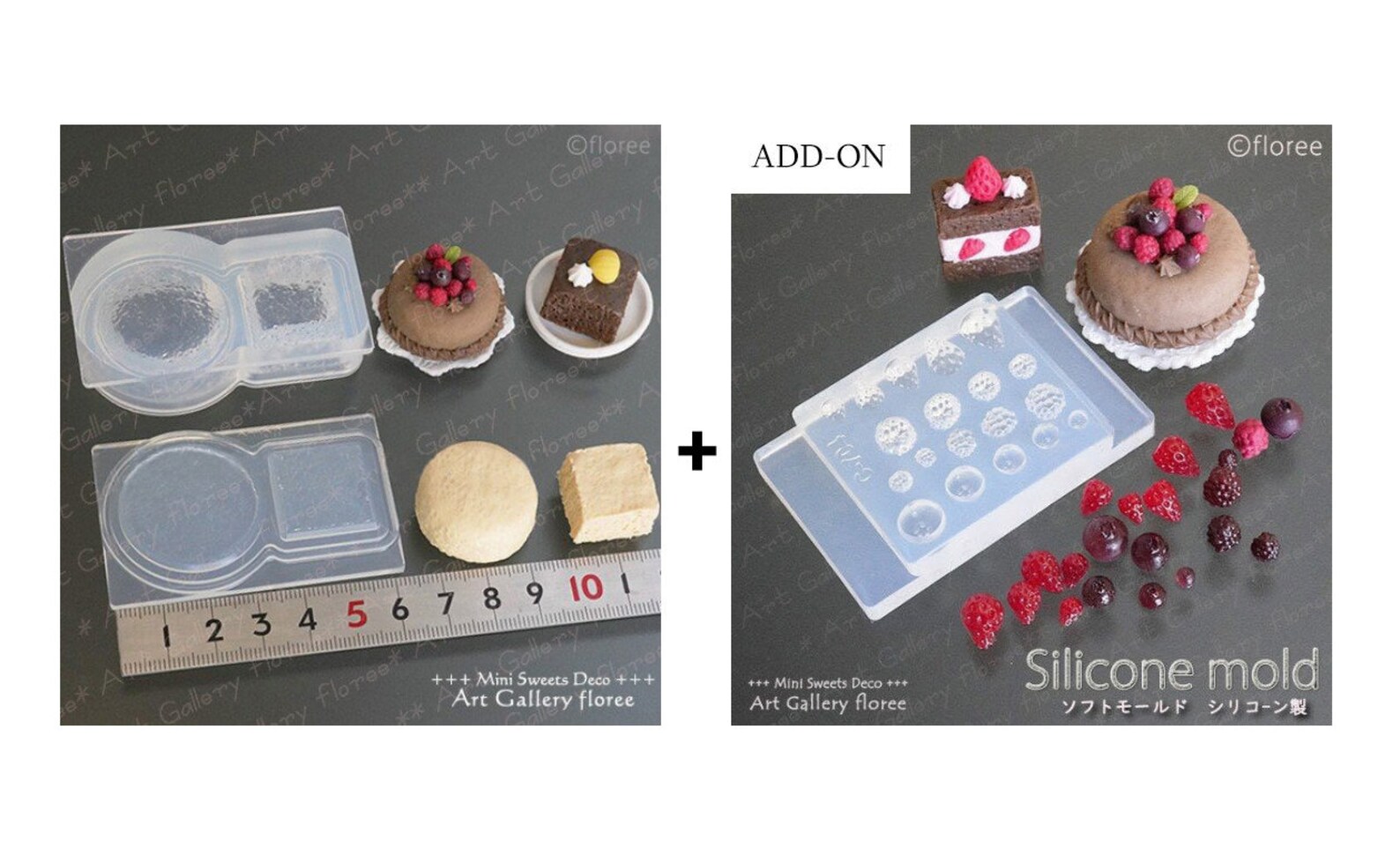 Silicone Mold Miniature Sponge Cake Mold in Round and Square Etsy