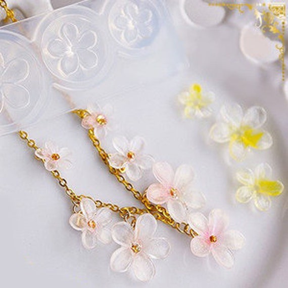 Silicone mould- food use fimo silicone mold resin etc PLUMERIA