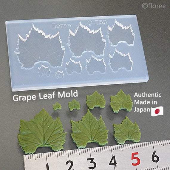 Silicone Mold Grape Leaf Mold Miniature Leaves UV Resin and Etsy