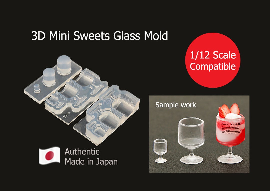 3D Miniature Milk Glass Bottle Silicone Mold, Dollhouse Miniature Silicone  Mold, Miniature 3D Molds, Dollhouse Dessert Glass DIY, Fake Food Craft