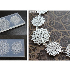 Silicone Mold for Silver Clay Jewelry, Silver clay molding / embossing Tool, Persian  Design Style, Jewelry Making Mold from Japan
