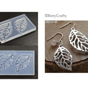 Silicone Mold Leaf Mold for Silver Clay Jewelry, Leaf Pendent Mold, Leaf  Jewelry Mold, Leaf Earring Mold, From Japan, Jewelry Making Mold 