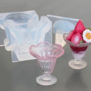 Silicone 3D Mold Parfait Tall Glass Mold Ice Cream Glass - Etsy
