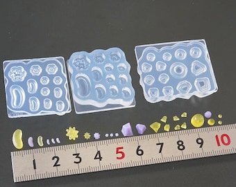 Molde de silicona 3D, molde para dulces surtidos en miniatura, fabricado en Japón para resina UV/arcilla: ¡haz dijes y accesorios!