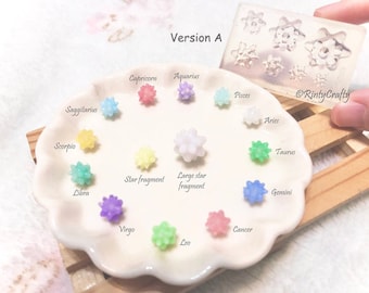 Silicone Mold, Zodiac Star Fragments Mold, for UV Resin and Two-Part Resin, Original Floree Mold