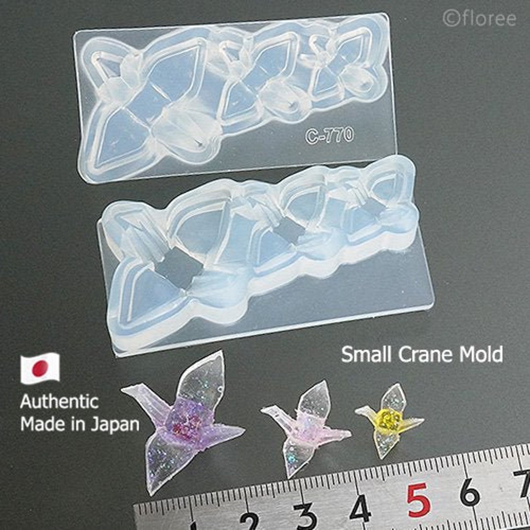 Moules En Silicone 3D Grue En Papier FARUTA - Lot De 3 Tailles - Pour Résine Époxy, Savon, Bougie