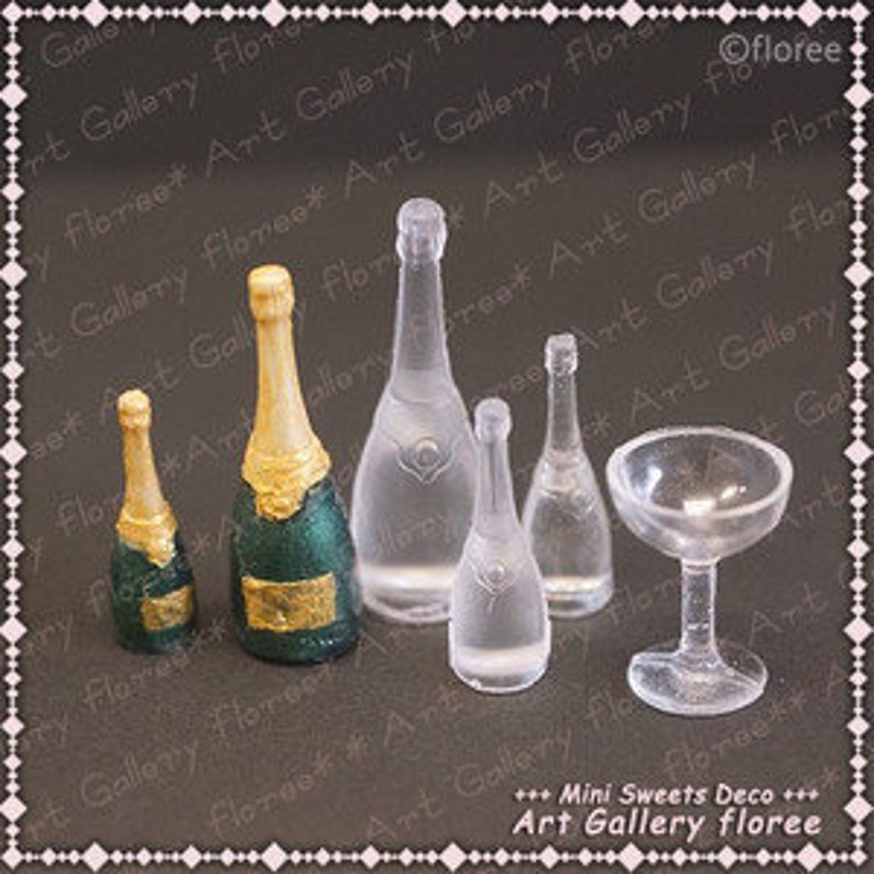 Silicone Mold Miniature Wine Bottle Mold Champagne Bottle Etsy