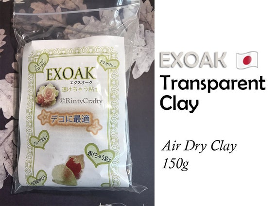 EXOAK Transparent Clay Japanese Air Dry Clay 150g Figurines / Doll