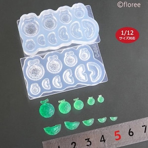 Silicone 3D Mold Gummy Candy Series Melon Gummy Sweet Mold, For Fake Food Dollhouse Miniatures Mold For Polymer clay, Floree Mold