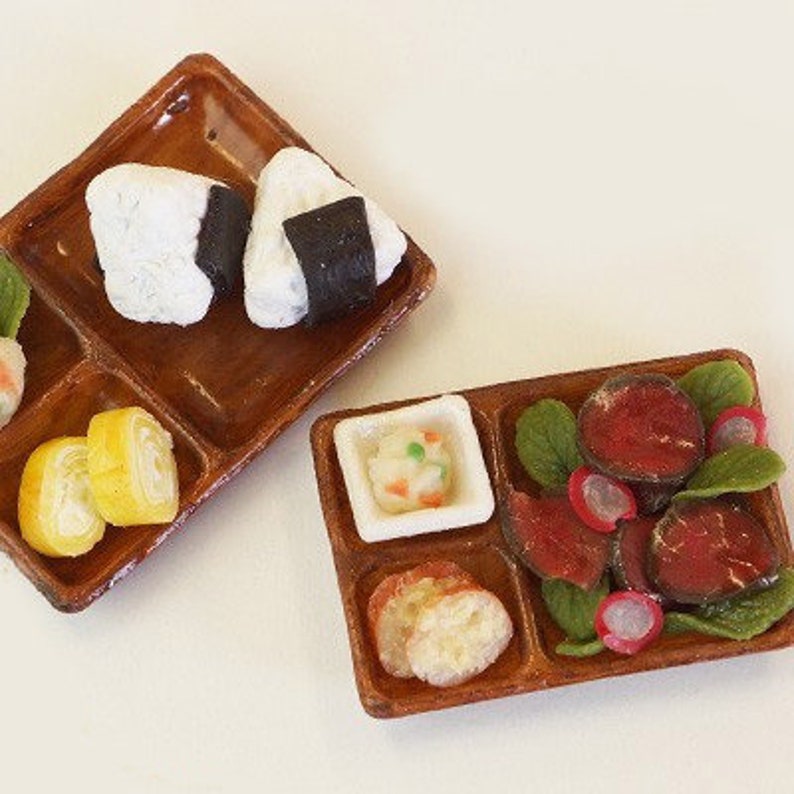 Silicone Mold 3D Bento Mold Japanese Plate Set Lunch Compartment Food Dish Dollhouse Soft Mold High Quality UV Resin Air Dry Clay Floree