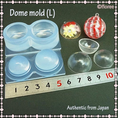 Large Hollow Dome Silicone Mold, Hollow Dome Silicone Mold (2 Cavity), Hollow Ball Mold, Flexible Half Sphere Mold, UV Resin Mold, Shaker Charm  Making