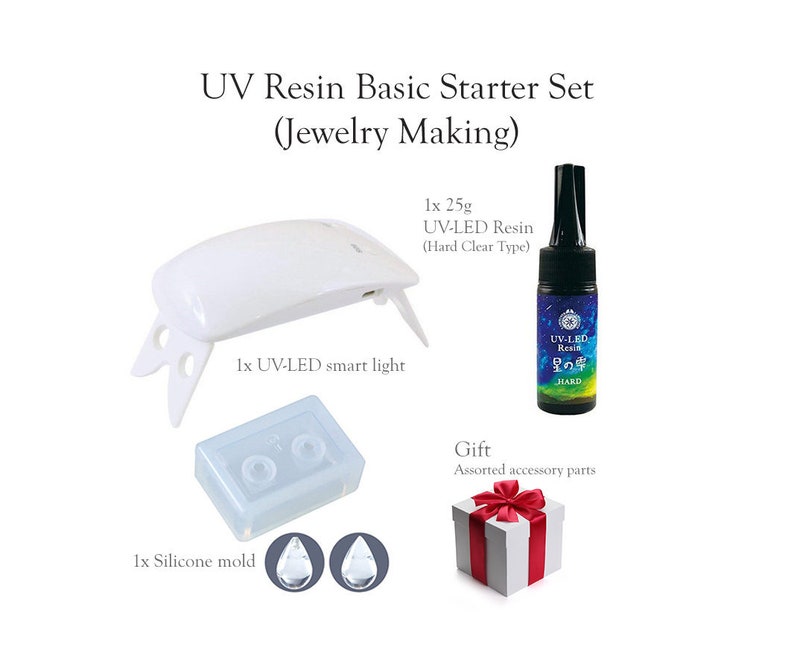 UV Resin Starter Kit Set for Jewelry Making Authentic Padico Etsy
