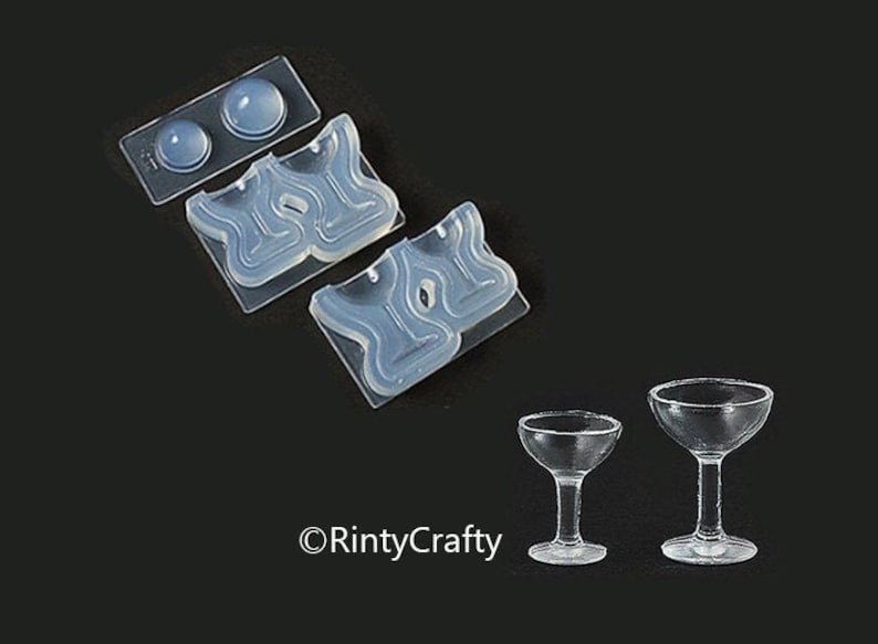 Silicone Mold Cocktail Glass Mold Wine Glass Mold Fake Food Etsy