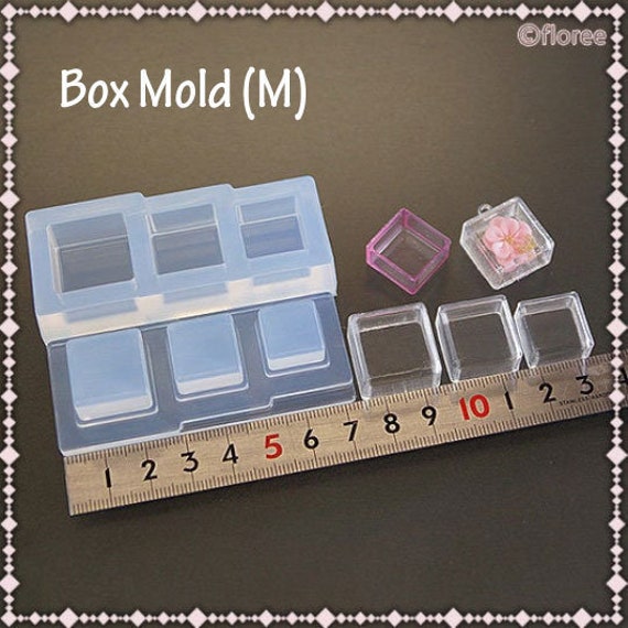Silicone Mold Square Box (M) Mold Transparent Box Mold, Resin Shaker Mold, Authenticl Floree C-594 Lovely Part, For Resin Crafts
