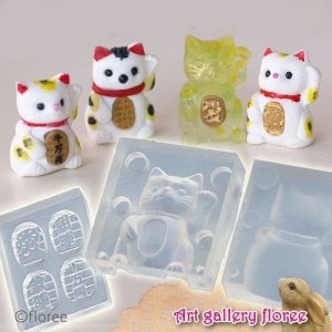 Siliconen mal, 3D Fortunate Cat-mal, Manekineko-mal, originele Floree-mal uit Japan